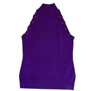 Cache vintage sleeveless embellished sweater